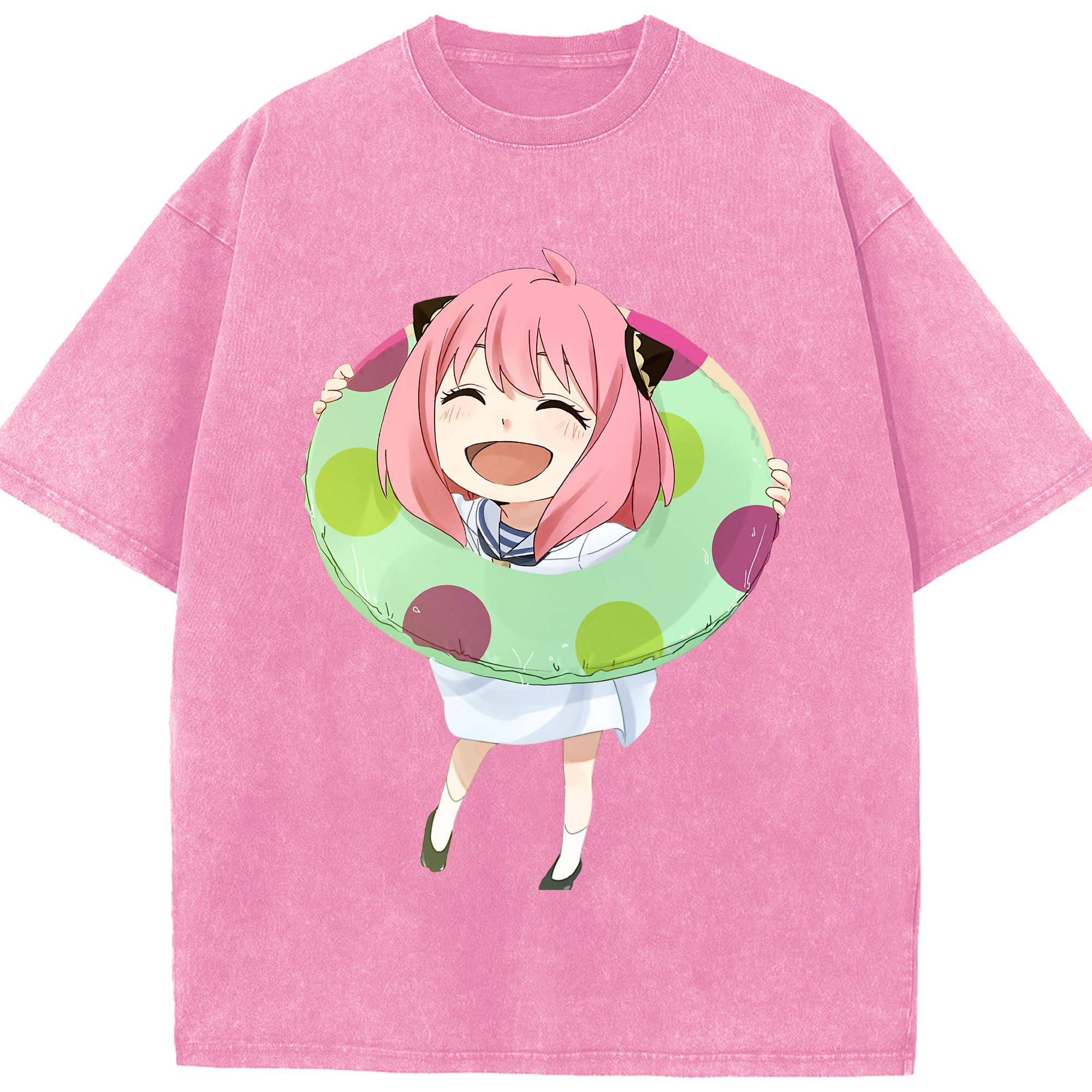 （画像用） SPY×FAMILY间谍家家酒 綿100% ヴィンテージ風 半袖Tシャツ（フロントプリント）